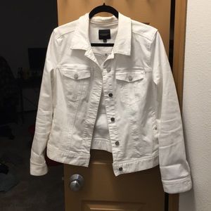 White denim jacket size large